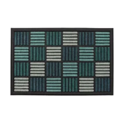 Tapis caroll 40x60cm turquoise