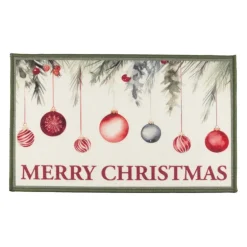 Tapis de cuisine noel boules