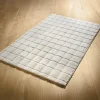 Tapis grid creme