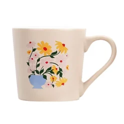 Tasse avec imprime fleur