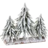 Trio de sapins enneiges 27cm