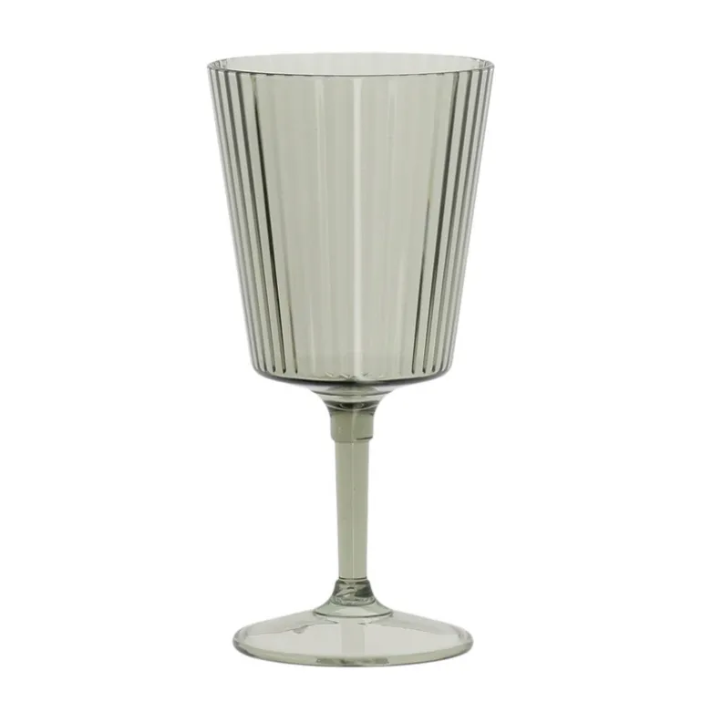 Verre a vin strie gris