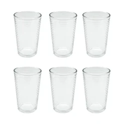 Verre strie horizontal 20cl x6