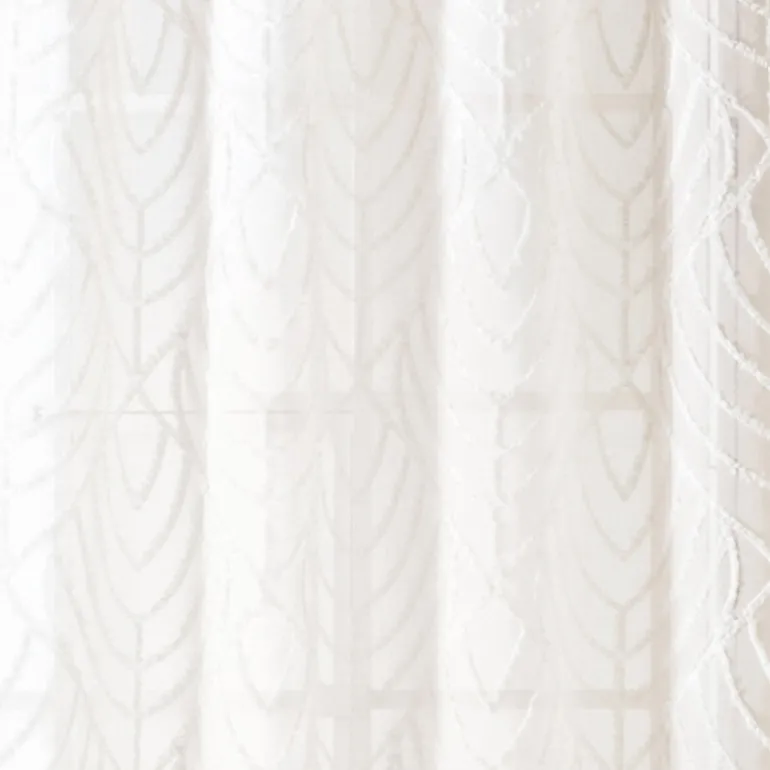 Voile type leaf ecru